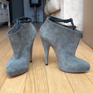 Grey suede Givenchy booties
